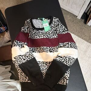 Women's Long Sleeve Blouse Size L